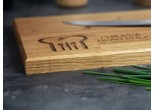 personalised welsh oak chopping board 220x400